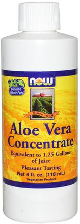 Aloe Vera Concentrate, 4 fl oz (118 ml) by Now Foods-Kosttillskott, Aloe Vera, Aloe Vera Flytande