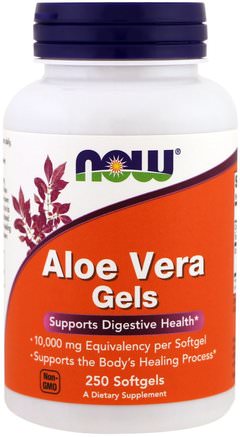 Aloe Vera Gels, 250 Softgels by Now Foods-Hälsa, Hud, Aloe Vera