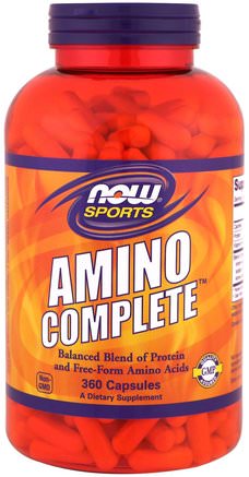 Amino Complete, 360 Capsules by Now Foods-Kosttillskott, Aminosyror, L Prolin