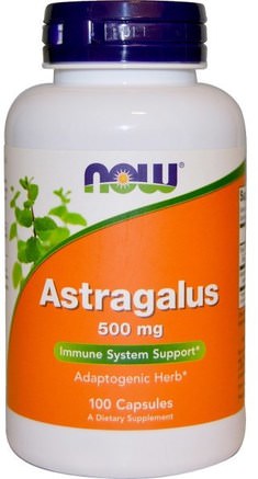 Astragalus, 500 mg, 100 Capsules by Now Foods-Hälsa, Kall Influensa Och Viral Astragalus