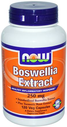 Boswellia Extract, 250 mg, 120 Veg Capsules by Now Foods-Hälsa, Inflammation, Boswellia