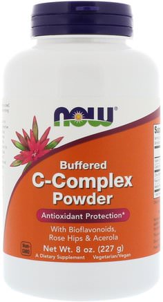 Buffered C-Complex Powder, 8 oz (227 g) by Now Foods-Vitaminer, Vitamin C, Rosen Höfter