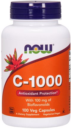 C-1000, 100 Veg Capsules by Now Foods-Vitaminer, Vitamin C, Bioflavonoider