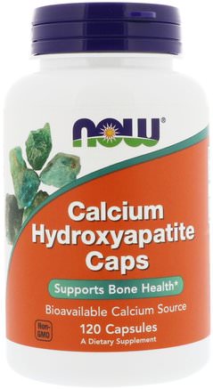 Calcium Hydroxyapatite Caps, 120 Capsules by Now Foods-Kosttillskott, Mineraler, Kalcium Och Magnesium, Kalciumhydroxiapatit