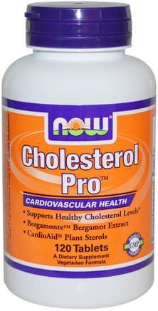 Cholesterol Pro, 120 Tablets by Now Foods-Hälsa, Kolesterolstöd, Kolesterol, Blodsocker