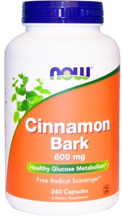 Cinnamon Bark, 600 mg, 240 Capsules by Now Foods-Örter, Kanel Extrakt