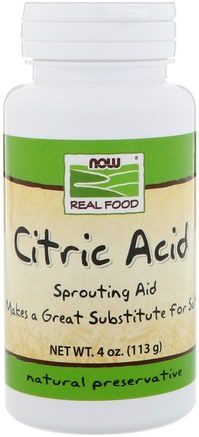 Citric Acid, 4 oz (113 g) by Now Foods-Kosttillskott, Citronsyra