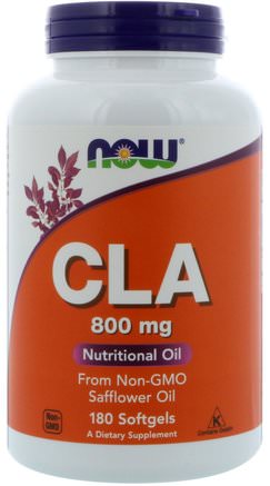 CLA, 800 mg, 180 Softgels by Now Foods-Viktminskning, Diet, Cla (Konjugerad Linolsyra), Cla