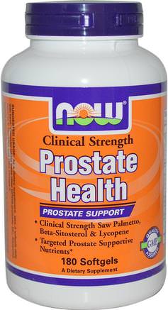 Clinical Strength Prostate Health, 180 Softgels by Now Foods-Hälsa, Män, Prostata