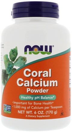 Coral Calcium Powder, 6 oz (170 g) by Now Foods-Kosttillskott, Mineraler, Kalcium, Korallkalcium