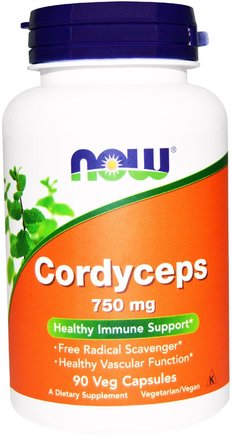 Cordyceps, 750 mg, 90 Veggie Caps by Now Foods-Kosttillskott, Medicinska Svampar, Cordyceps-Svampar, Svampkapslar