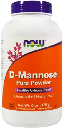 D-Mannose Pure Powder, 6 oz (170 g) by Now Foods-Kosttillskott, D-Mannos