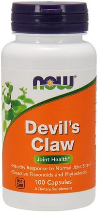 Devils Claw, 100 Capsules by Now Foods-Hälsa, Inflammation, Djävulsklo