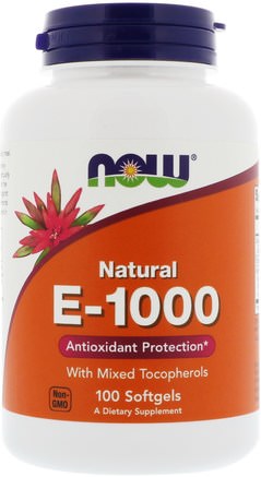 E-1000, 100 Softgels by Now Foods-Vitaminer, Vitamin E