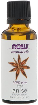 Essential Oils, Star Anise, 1 fl oz (30 ml) by Now Foods-Bad, Skönhet, Aromterapi Eteriska Oljor, Anisolja