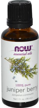 Essential Oils, Juniper Berry, 1 fl oz (30 ml) by Now Foods-Bad, Skönhet, Aromterapi Eteriska Oljor, Enbär Olja