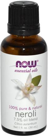 Essential Oils, Neroli, 1 fl oz (30 ml) by Now Foods-Bad, Skönhet, Aromaterapi Eteriska Oljor, Neroli Olja