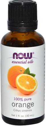 Essential Oils, Orange, 1 fl oz (30 ml) by Now Foods-Bad, Skönhet, Aromaterapi Eteriska Oljor, Apelsinolja