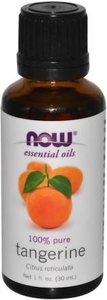 Essential Oils, Tangerine, 1 fl oz (30 ml) by Now Foods-Bad, Skönhet, Aromaterapi Eteriska Oljor, Mandarinolja