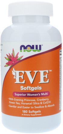EVE Superior Womens Multi, 180 Softgels by Now Foods-Vitaminer, Kvinnor Multivitaminer