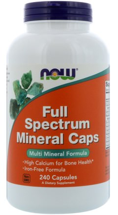 Full Spectrum Minerals Caps, 240 Capsules by Now Foods-Kosttillskott, Mineraler, Flera Mineraler