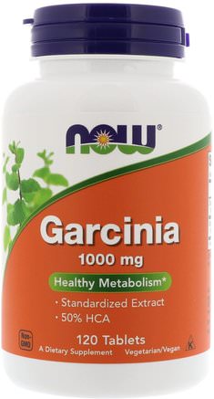 Garcinia, 1.000 mg, 120 Tablets by Now Foods-Viktminskning, Kost, Garcinia Cambogia