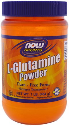 L-Glutamine Powder, 1 lbs (454 g) by Now Foods-Kosttillskott, Aminosyror, L Glutamin, L Glutaminpulver