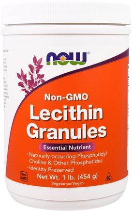Lecithin Granules, Non-GMO, 1 lb (454 g) by Now Foods-Kosttillskott, Lecitin
