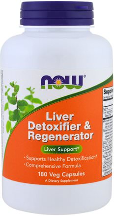 Liver Detoxifier & Regenerator, 180 Veg Capsules by Now Foods-Hälsa, Leverstöd, Leverhälsa