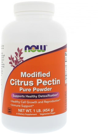 Modified Citrus Pectin, Pure Powder, 1 lb (454 g) by Now Foods-Kosttillskott, Fiber, Citruspektin Modifierad