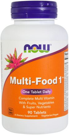 Multi-Food 1, 90 Tablets by Now Foods-Vitaminer, Multivitaminer