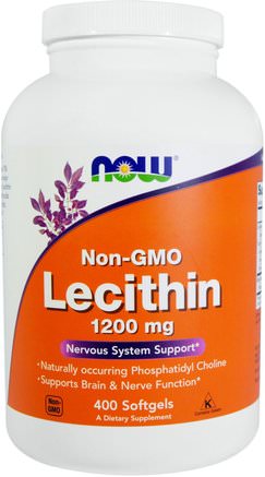 Non-GMO Lecithin, 1200 mg, 400 Softgels by Now Foods-Kosttillskott, Lecitin