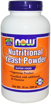 Nutritional Yeast Powder, 10 oz (284 g) by Now Foods-Mat, Bakhjälpmedel, Bryggerier Jäst, Hälsa, Candida