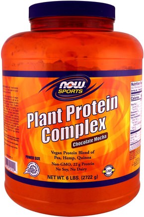 Plant Protein Complex, Chocolate Mocha, 6 lbs. (2722 g) by Now Foods-Kosttillskott, Protein