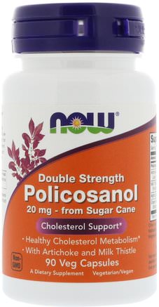 Policosanol, Double Strength, 90 Veg Capsules by Now Foods-Kosttillskott, Polikosanol