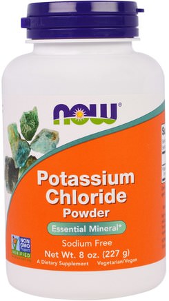Potassium Chloride Powder, 8 oz (227 g) by Now Foods-Kosttillskott, Mineraler, Kaliumklorid