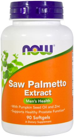 Saw Palmetto Extract, With Pumpkin Seed Oil and Zinc, 160 mg, 90 Softgels by Now Foods-Kosttillskott, Efa Omega 3 6 9 (Epa Dha), Pumpafröolja, Mineraler, Zink