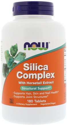 Silica Complex, 180 Tablets by Now Foods-Kosttillskott, Mineraler, Kisel (Kisel)