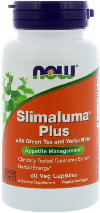 Slimaluma Plus, 60 Veg Capsules by Now Foods-Hälsa, Kost, Slimaluma Caralluma, Viktminskning