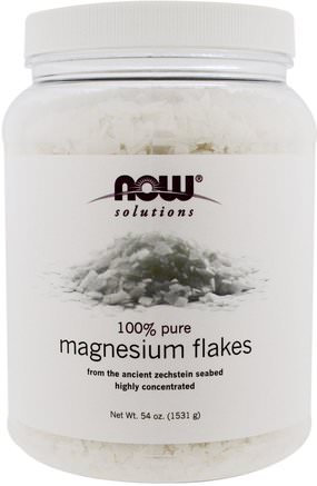 Solutions, Magnesium Flakes, 100% Pure, 54 oz (1531 g) by Now Foods-Kosttillskott, Mineraler, Magnesium