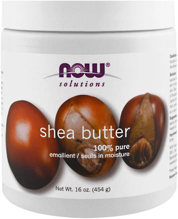 Solutions, Shea Butter, 16 fl oz (454 g) by Now Foods-Bad, Skönhet, Sheasmör, Nu Matbad, Nu Matoljor