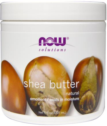 Solutions, Shea Butter, 7 fl oz (207 ml) by Now Foods-Bad, Skönhet, Sheasmör