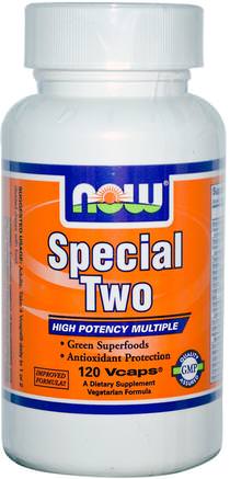 Special Two, Multi Vitamin, 120 Veg Capsules by Now Foods-Vitaminer, Multivitaminer