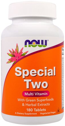 Special Two, Multi Vitamin, 180 Tablets by Now Foods-Vitaminer, Multivitaminer