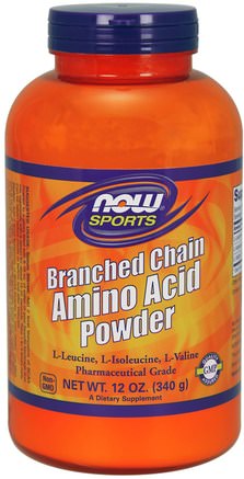 Sports, Branched Chain Amino Acid Powder, 12 oz (340 g) by Now Foods-Kosttillskott, Aminosyror, Bcaa (Grenad Kedjaminosyra), Aminosyrakombinationer