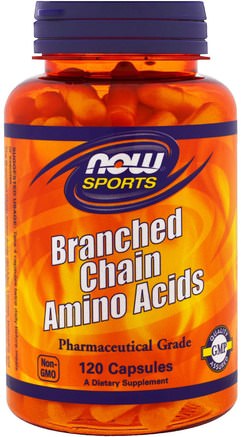 Sports, Branched Chain Amino Acids, 120 Capsules by Now Foods-Kosttillskott, Aminosyror, Bcaa (Förgrenad Aminosyra)