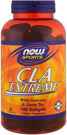 Sports, CLA Extreme, 180 Softgels by Now Foods-Viktminskning, Diet, Cla (Konjugerad Linolsyra), Cla