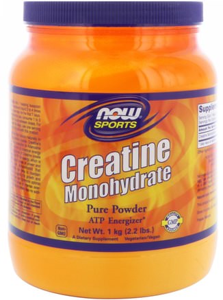 Sports, Creatine Monohydrate, Pure Powder, 2.2 lbs (1 kg) by Now Foods-Sport, Kreatinpulver