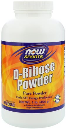 Sports, D-Ribose Powder, 1 lb (454 g) by Now Foods-Sport, D Ribos