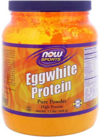 Sports, Eggwhite Protein, 1.2 lbs (544 g) by Now Foods-Kosttillskott, Aminosyror, L Serin, Protein